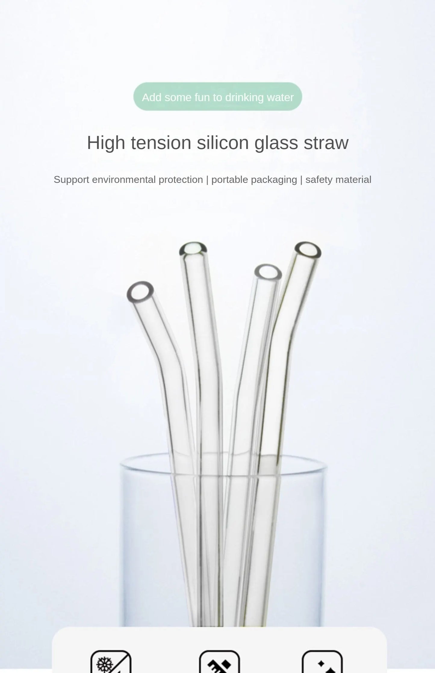 PureSip Glass Straw Collection (5pack)