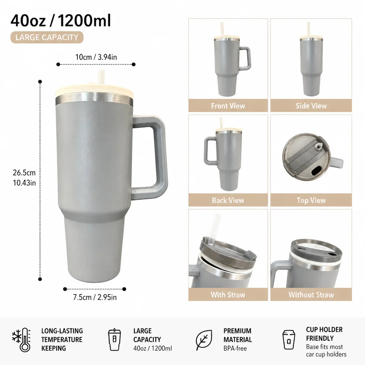 The Voyager Tumbler
40oz Adventure Tumbler